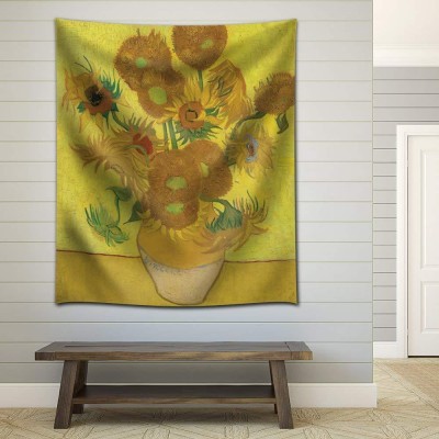 Wall26 "Sunflower" by Vincent van Gogh Fabric - CVS - 68x80 inches   123310039296